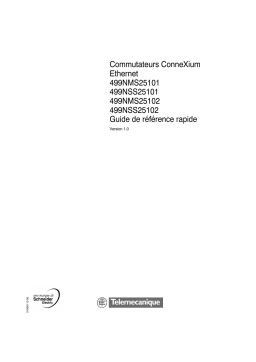 Schneider Electric 499N.S25101/499N.S25102 Commutateurs Ethernet Manuel utilisateur