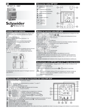 Schneider Electric Interrupteur horaire Mode d'emploi | Fixfr