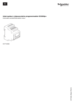 Schneider Electric Acti 9- Interrupteur crépusculaire Manuel utilisateur