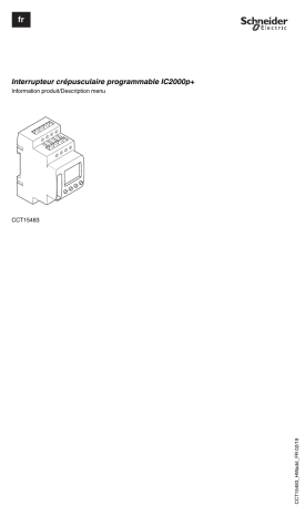 Schneider Electric Acti 9- Interrupteur crépusculaire Manuel utilisateur | Fixfr