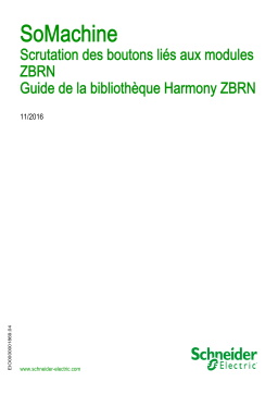 Schneider Electric SoMachine - Scrutation des boutons liés aux modules ZBRN Mode d'emploi