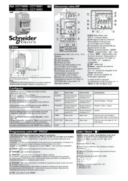 Schneider Electric Acti 9- IHP Commutateur horaire numérique Mode d'emploi