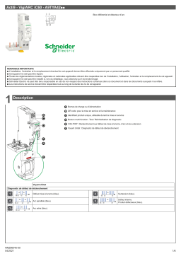 Schneider Electric Acti9 VigiARC iC60 Bloc différentiel, détecteur Manuel utilisateur