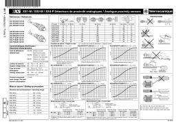 Schneider Electric XS1M... / XS2M... / XS4P... Inductive proximity sensors, analogue output Manuel utilisateur