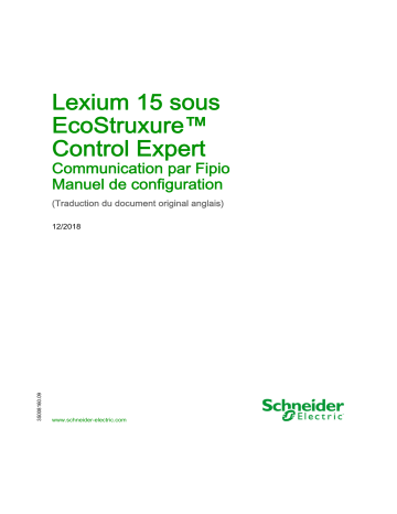 Schneider Electric Lexium 15 sous EcoStruxure™ Control Expert - Communication par Fipio Mode d'emploi | Fixfr