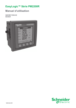 Schneider Electric EasyLogic™ Série PM2200R Mode d'emploi