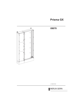 Schneider Electric 2 Lifting rings PRISMA GX Mode d'emploi