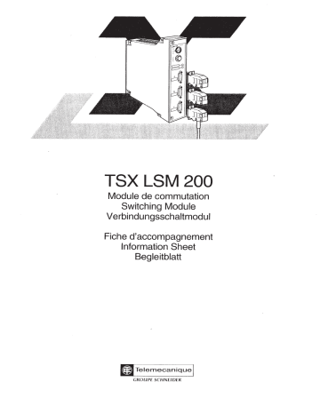Schneider Electric TSXLSM200, Module de commutation Manuel utilisateur | Fixfr