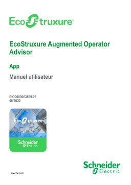 Schneider Electric EcoStruxure Augmented Operator Advisor - App Mode d'emploi