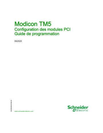 Schneider Electric Modicon TM5 Mode d'emploi | Fixfr