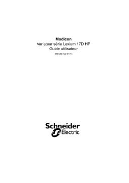Schneider Electric Modicon Variateur SERCOS série Lexium 17S HP Mode d'emploi
