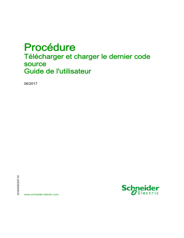 Schneider Electric Procédure - Télécharger et charger le dernier code source Mode d'emploi | Fixfr