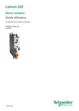 Schneider Electric Lexium 32S - Servo variateur Mode d'emploi