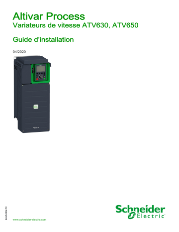 Schneider Electric ATV630/650 Guide d'installation | Fixfr