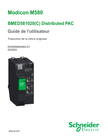 Schneider Electric Modicon M580 - BMED581020(C) Distributed PAC Mode d'emploi | Fixfr
