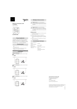 Schneider Electric Mécanisme Mode d'emploi