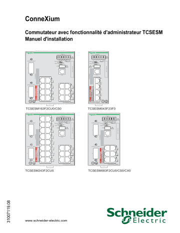 Schneider Electric TCSESM Commutateur avec fonctionnalité Guide d'installation | Fixfr