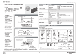 Schneider Electric XUYBA946S Retro-reflex polarised axial sensor Manuel utilisateur