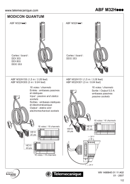 Schneider Electric ABFM32H... Connection sub-bases-accessories Manuel utilisateur