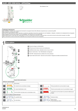 Schneider Electric Acti9 ARC iC60 Active Bloc détecteur Manuel utilisateur