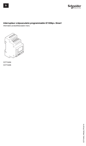 Schneider Electric IC100kp+ 1C-SMART / IC100kp+ 2C-SMART Mode d'emploi | Fixfr