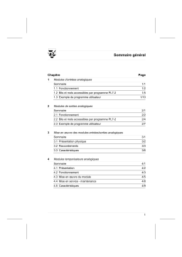 Schneider Electric TSXAEG411. Modules Mode d'emploi