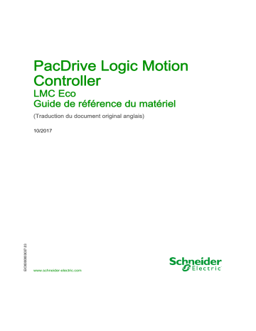 Schneider Electric PacDrive Logic Motion Controller - LMC Eco Guide de référence | Fixfr