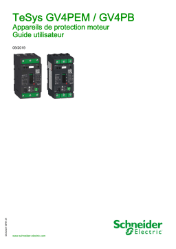 Schneider Electric TeSys GV4PEM / GV4PB - Appareils de protection moteur Mode d'emploi