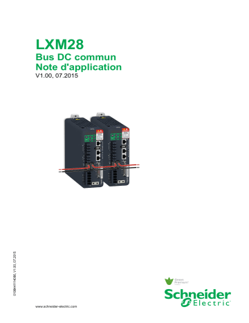 Schneider Electric LXM28 Bus DC commun Note Mode d'emploi | Fixfr