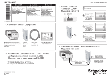 Schneider Electric LUFP9-S187, LULC033+LUFP9 DeviceNet kit Manuel utilisateur | Fixfr