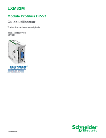 Schneider Electric VW3A3607 - LXM32M Module bus de terrain Profibus DP-V1 Mode d'emploi | Fixfr