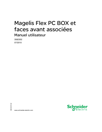 Schneider Electric Magelis Flex PC BOX and associated Front Panels Manuel utilisateur | Fixfr