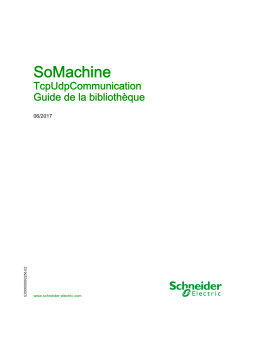 Schneider Electric SoMachine - TcpUdpCommunication Mode d'emploi