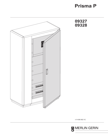 Schneider Electric Front plate support uprights + door W=700 Mode d'emploi | Fixfr