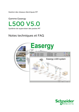 Schneider Electric Easergy L500 Mode d'emploi