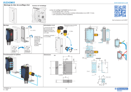 Schneider Electric XUZASM05 Montage du bloc de soufflage Manuel utilisateur