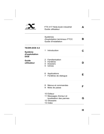 TFTX417, terminaux, DRDOS, Système | Schneider Electric FTX417 Mode d'emploi | Fixfr