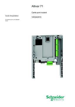 Schneider Electric ATV71 Carte pont roulant Mode d'emploi