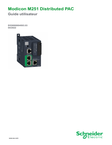 Schneider Electric Modicon M251 Distributed PAC Mode d'emploi | Fixfr