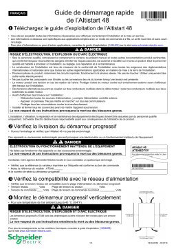 Schneider Electric ATS48 Guide de démarrage rapide