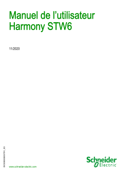 Schneider Electric Harmony STW6 Manuel utilisateur