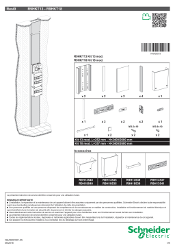 Schneider Electric Resi9 - Kit de goulotte - R9HKT13 - R9HKT18 Manuel utilisateur