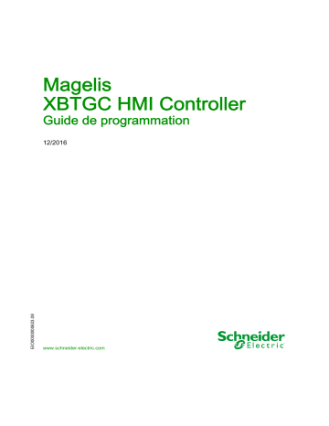 Schneider Electric Magelis XBTGC HMI Controller Mode d'emploi | Fixfr