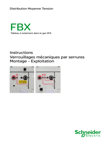 Schneider Electric FBX - Verrouillages mécaniques par serrures - Montage - Exploitation Mode d'emploi | Fixfr