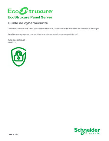 Schneider Electric EcoStruxure Panel Server Mode d'emploi | Fixfr