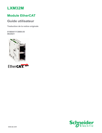 Schneider Electric VW3A3601 - LXM32M Module EtherCAT Mode d'emploi | Fixfr