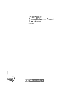 Schneider Electric 174CEV30020 Coupleur Modbus pour Ethernet Mode d'emploi