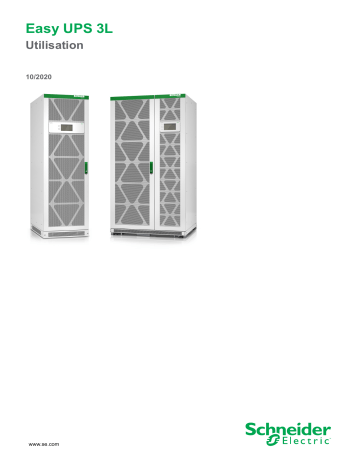 Easy UPS 3L Utilisation | Schneider Electric Easy UPS 3L Mode d'emploi | Fixfr