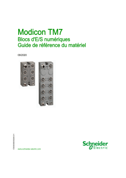 Schneider Electric Modicon TM7 - Blocs d E/S numériques Guide de référence