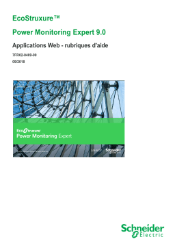 Schneider Electric Power Monitoring Expert 9.0 Applications Web rubriques Mode d'emploi